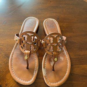 Tory Burch Miller Sandals Size 7 Vintage Vachetta Color